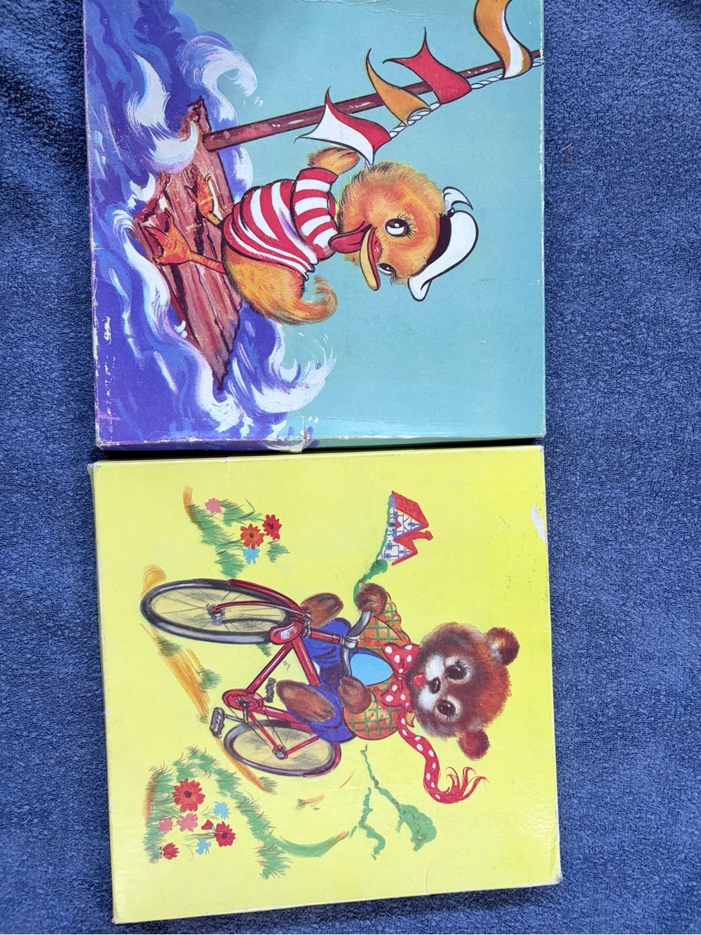 Children's rare vintage embroidered Handkerchiefs two sets